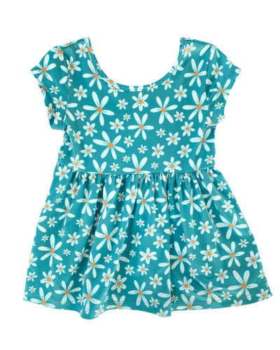 Cleo Twirl Play Dress - Teal Daisies #product_type - Bailey's Blossoms