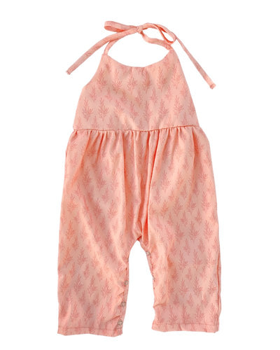 Harrah Halter Jumpsuit - Pink Sprigs #product_type - Bailey's Blossoms