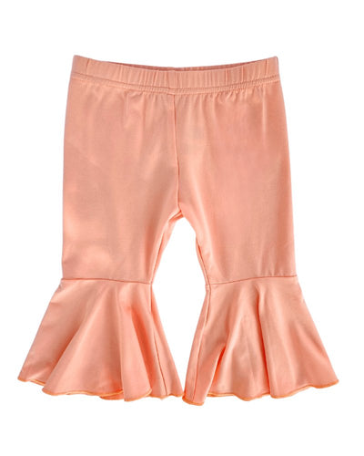 Lina Pleated Bell Bottoms - Peach #product_type - Bailey's Blossoms