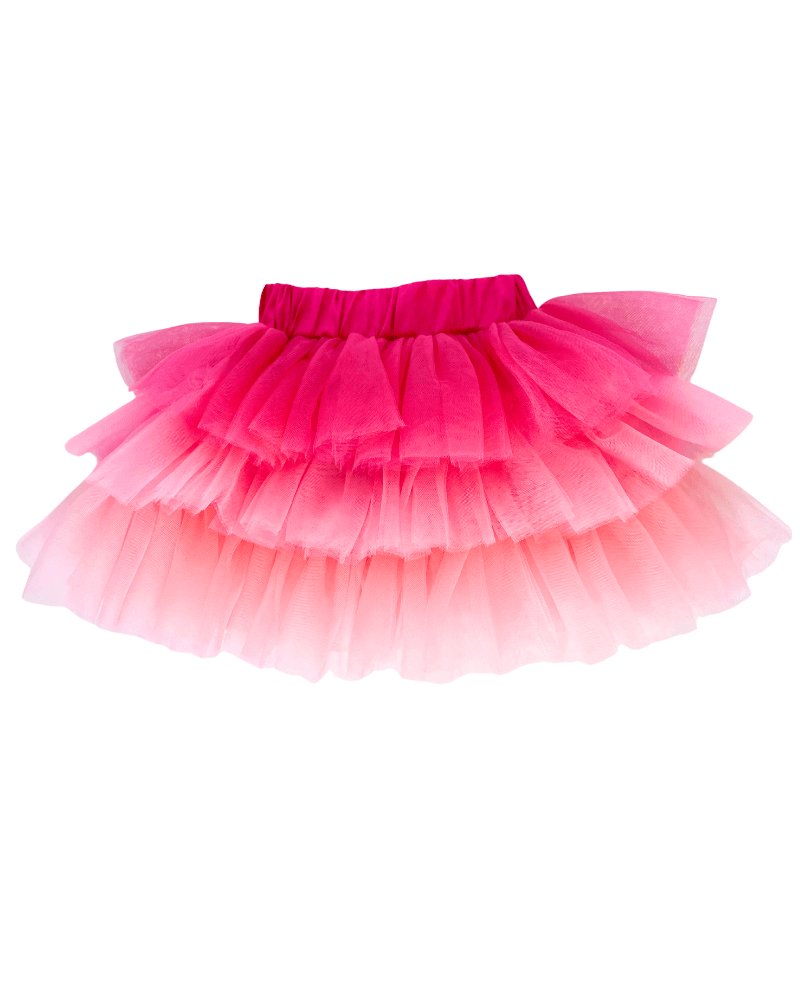 Candi Tulle Layered Tutu Skirt - Pink Ombre #product_type - Bailey's Blossoms