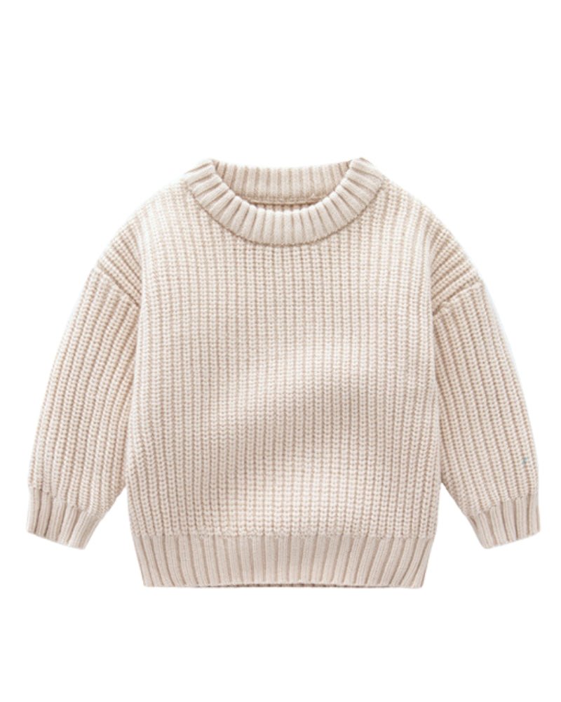Cream chunky knit sweater cheap