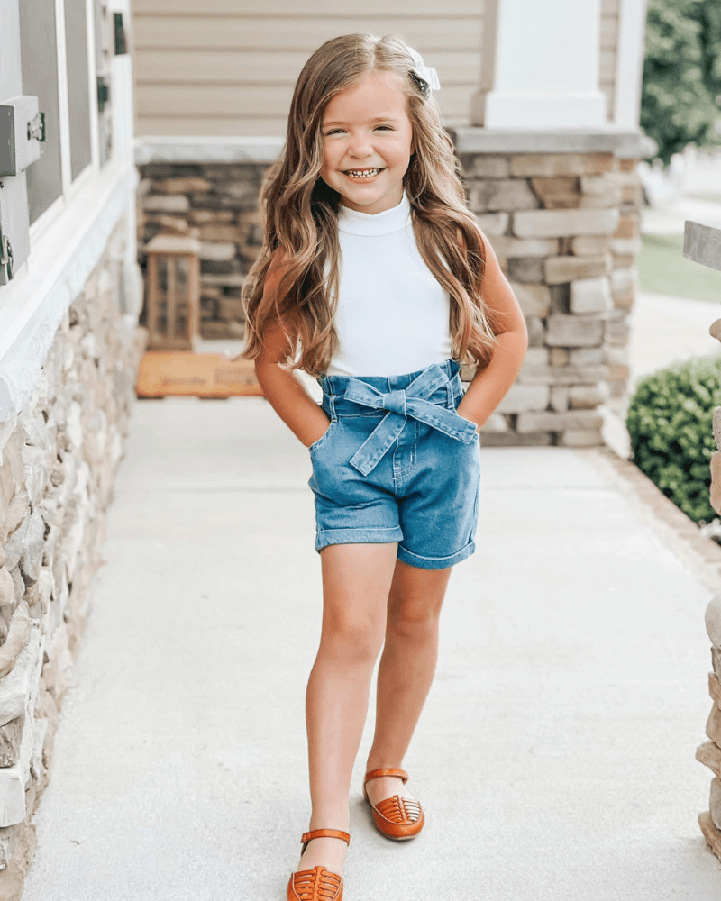 Cute best sale blue shorts