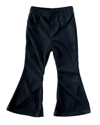 Sophie Suede Bell Bottoms - Black #product_type - Bailey's Blossoms