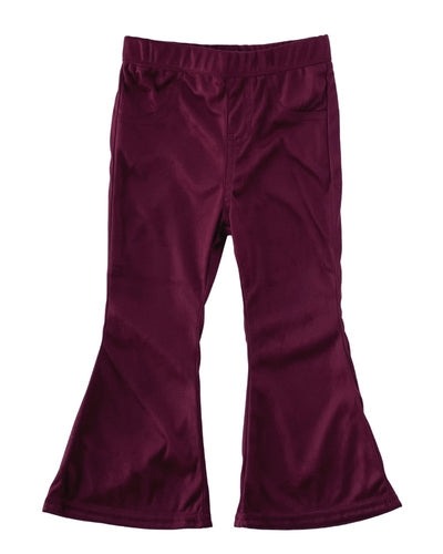 Sophie Suede Bell Bottoms - Wine #product_type - Bailey's Blossoms