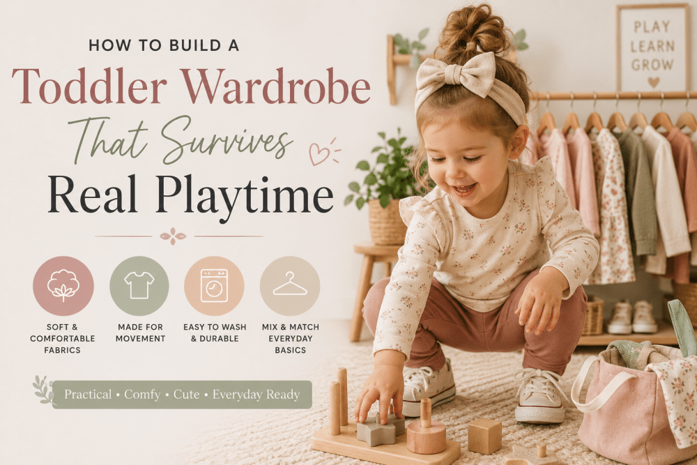 How to Build a Toddler Wardrobe That Survives Real Playtime - Bailey's Blossoms