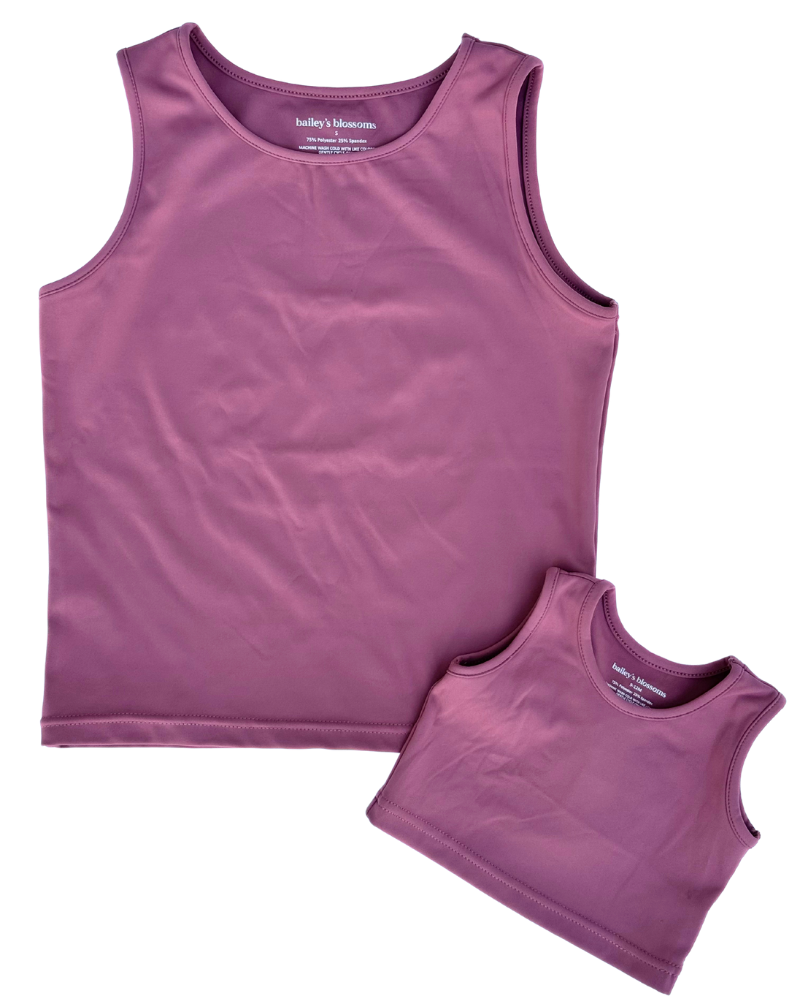 PREORDER! Ainsley Athletic Tank - Rose Taupe