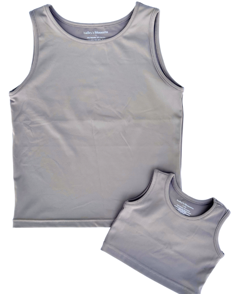 PREORDER! Ainsley Athletic Tank - Warm Stone