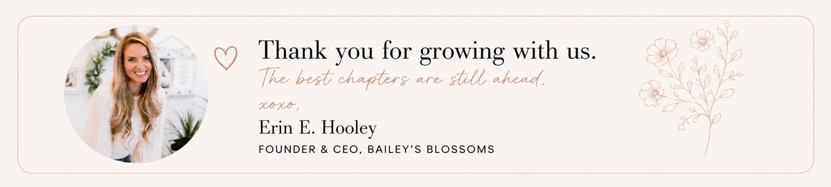 Bailey's Blossoms featured collection