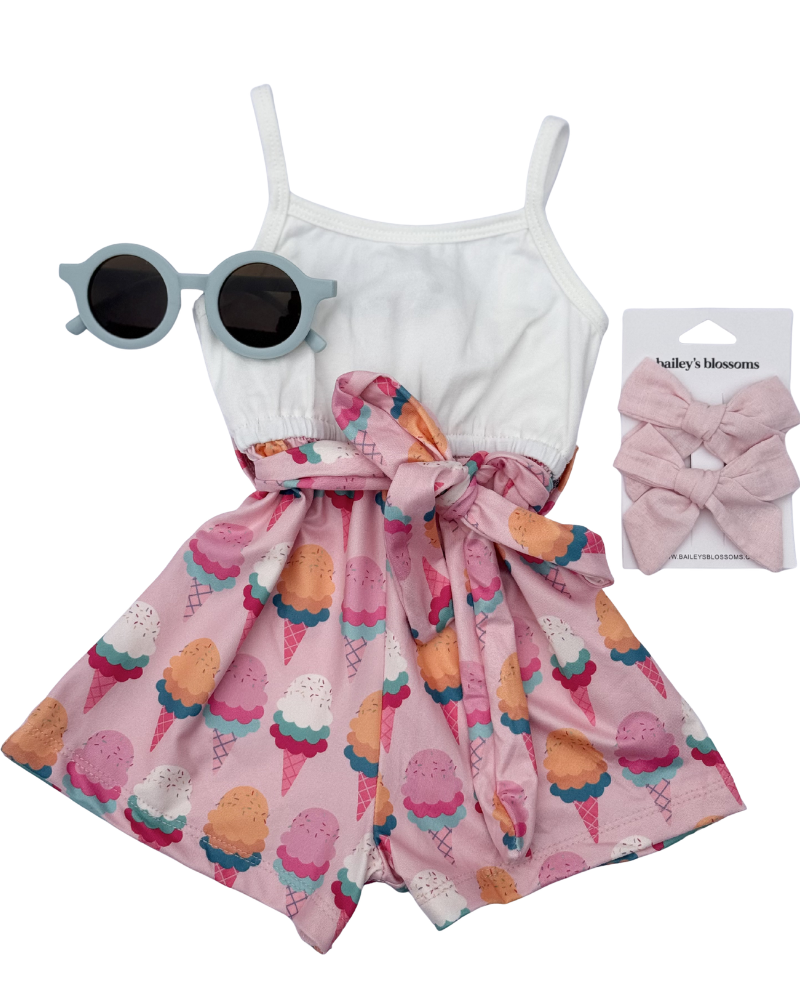 Betty Camisole Romper - Sunny Sundae