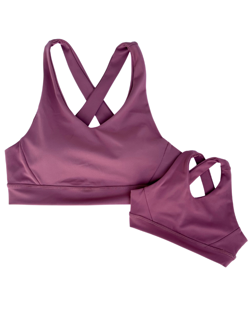 PREORDER! Bre Cross Back Sports Bra - Rose Taupe