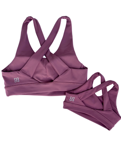 PREORDER! Bre Cross Back Sports Bra - Rose Taupe