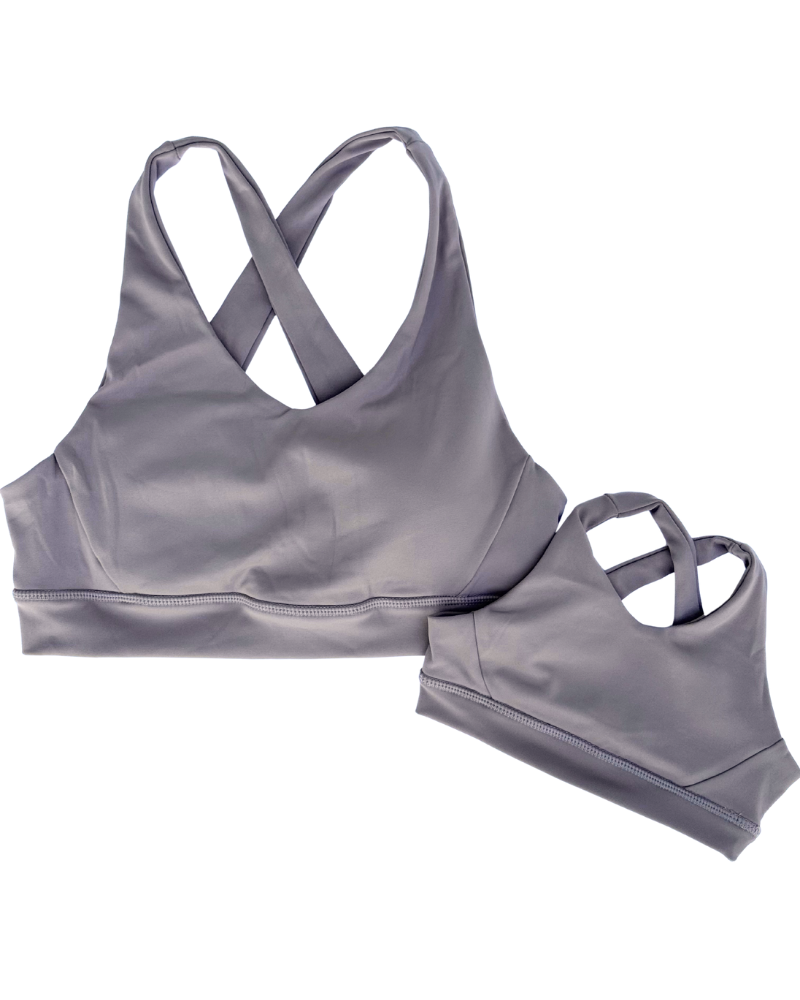 PREORDER! Bre Cross Back Sports Bra - Warm Stone