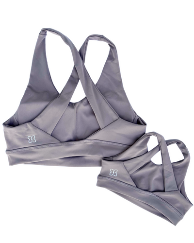 PREORDER! Bre Cross Back Sports Bra - Warm Stone