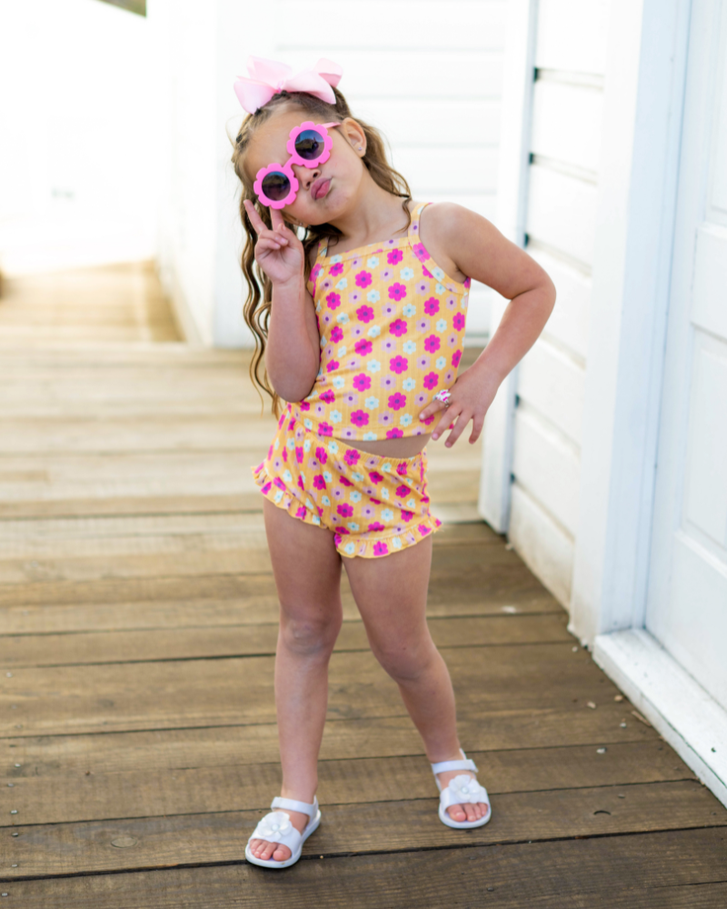 Luna Top &amp; Bloomer Set - Daisy Chain