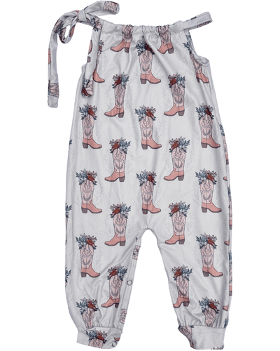 Addison Adjustable Strap Jumpsuit - Cowgirl Boot product_type - Bailey's Blossoms