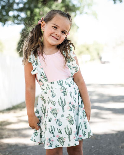 Addy Ruffle Suspender Skirt - Desert Floral #product_type - Bailey's Blossoms