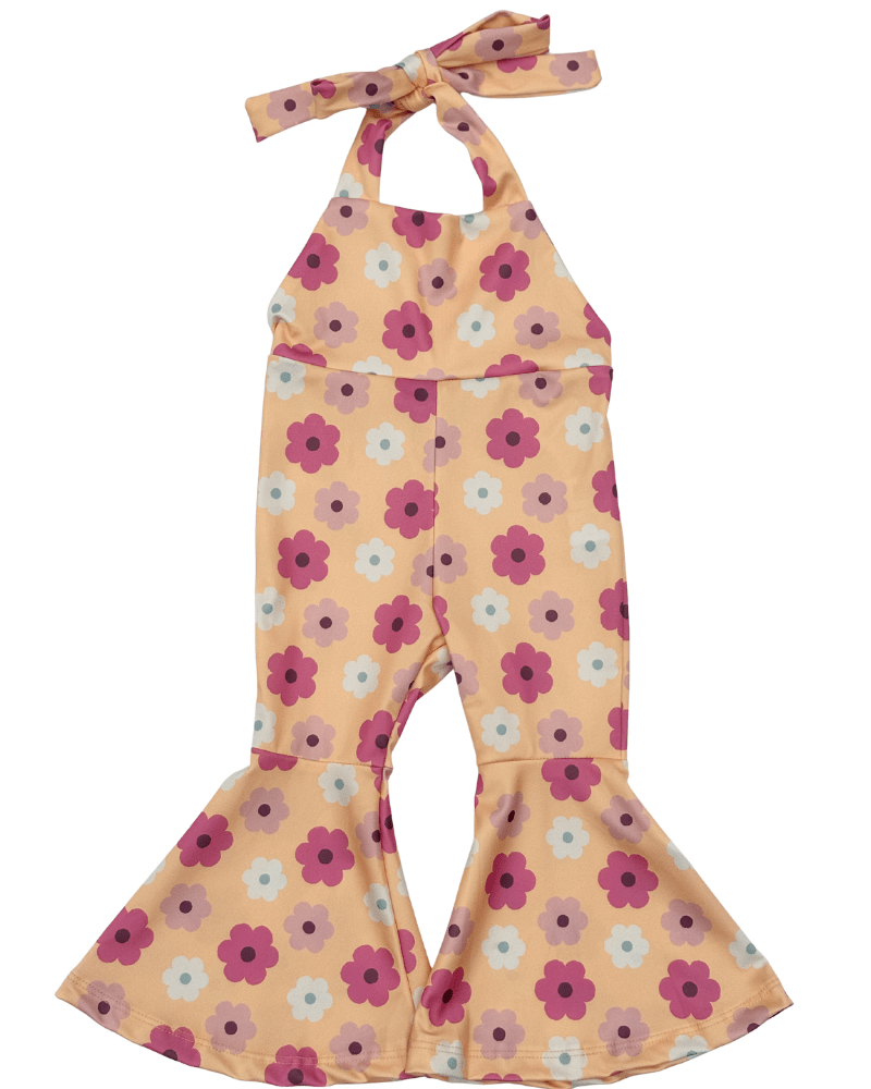 Andi Pleated Bell Bottom Jumpsuit - Daisy Chain product_type - Bailey's Blossoms