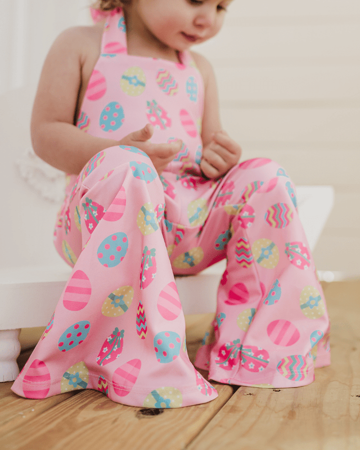 Andi Pleated Bell Bottom Jumpsuit - Egg Hunt product_type - Bailey&
