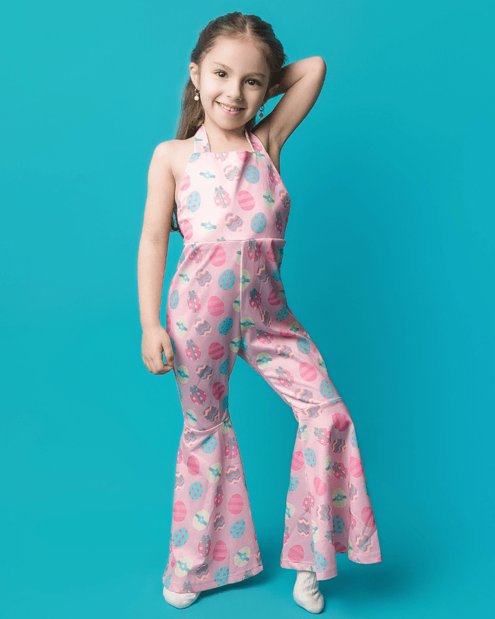 Andi Pleated Bell Bottom Jumpsuit - Egg Hunt product_type - Bailey&