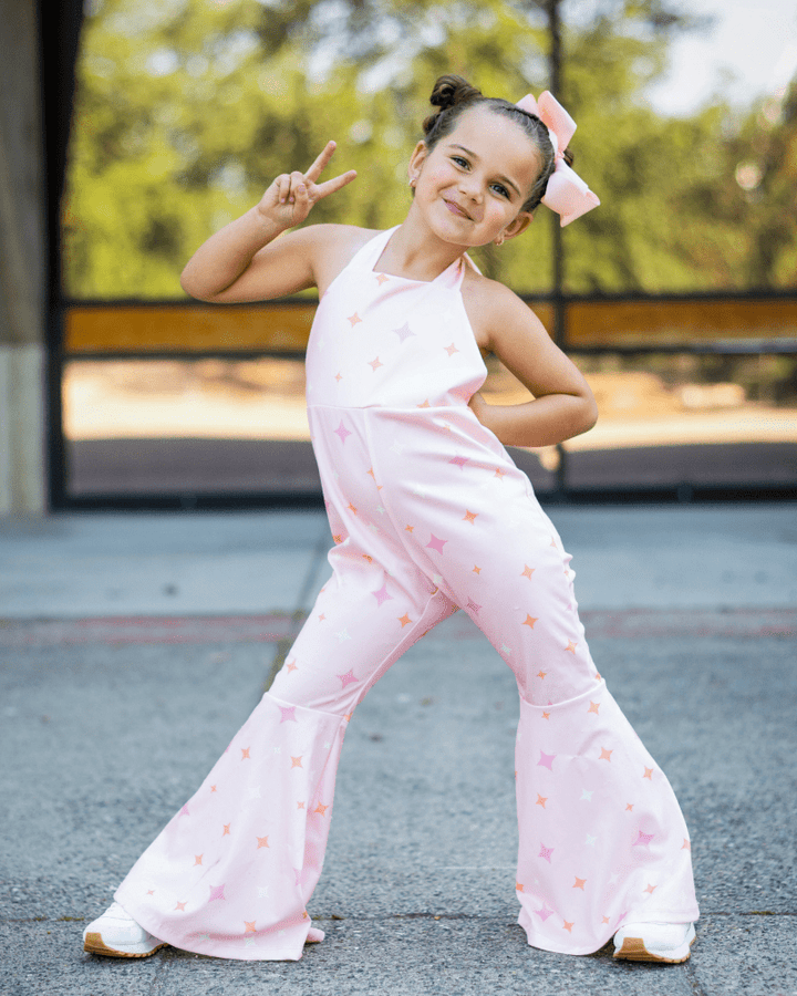 Andi Pleated Bell Bottom Jumpsuit - Stardust product_type - Bailey&