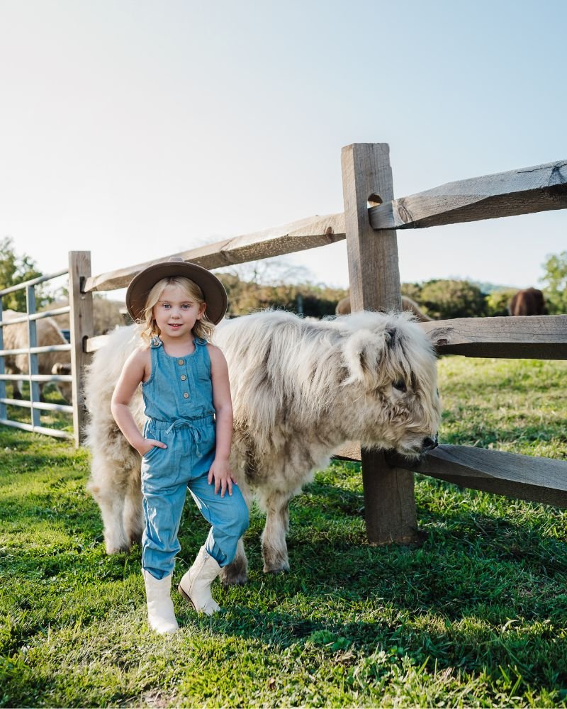 Ari Button Front Denim Jumpsuit - Light Wash product_type - Bailey's Blossoms