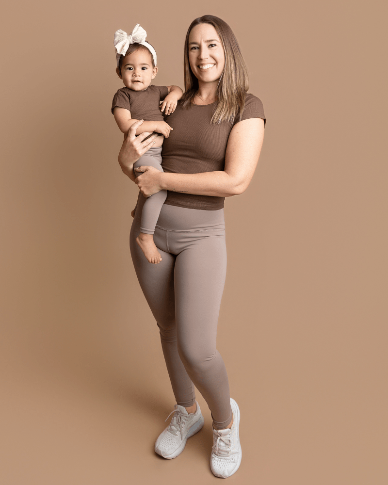 Ava Ribbed Tee - Smokehouse Brown product_type - Bailey's Blossoms