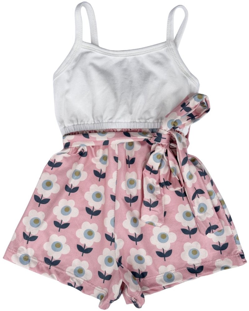 Betty Camisole Romper - Floral Rose product_type - Bailey's Blossoms
