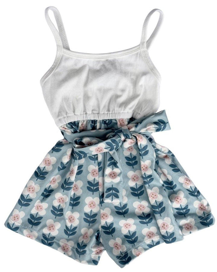 Betty Camisole Romper - Floral Sky product_type - Bailey&