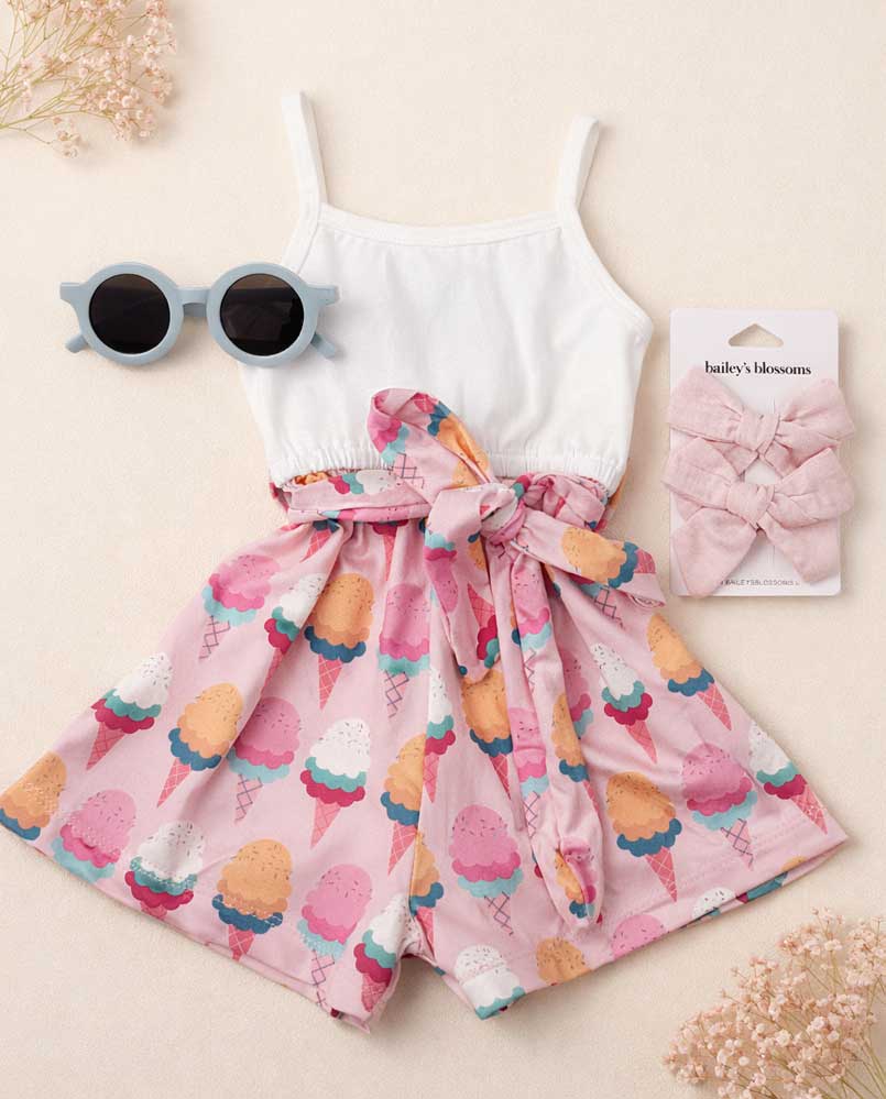 Betty Camisole Romper - Sunny Sundae product_type - Bailey&