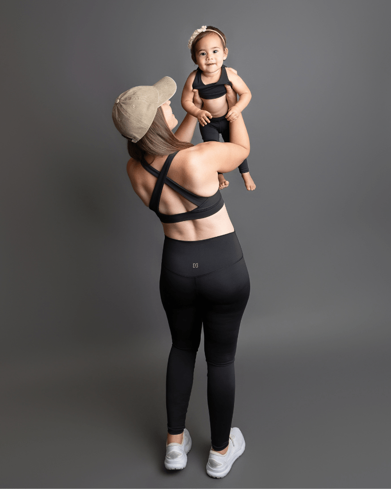 Bre Cross Back Sports Bra - Black product_type - Bailey's Blossoms