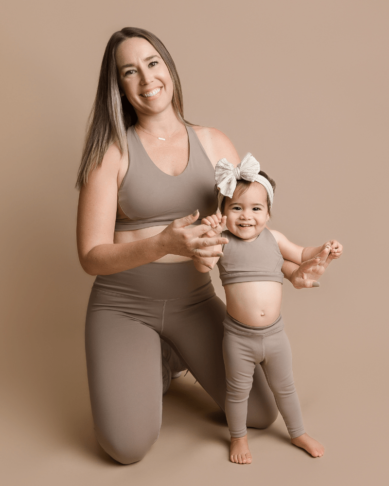 Bre Cross Back Sports Bra - Warm Stone product_type - Bailey's Blossoms