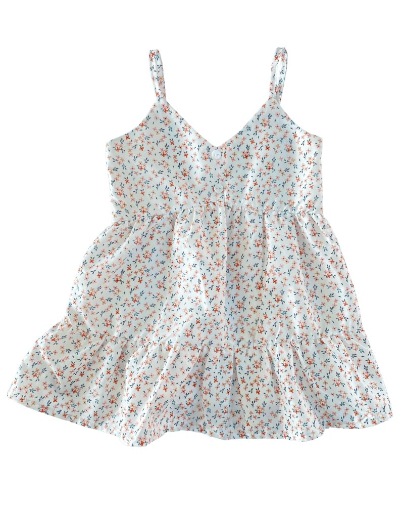Brooklyn Sun Dress - Tangerine Floral #product_type - Bailey's Blossoms