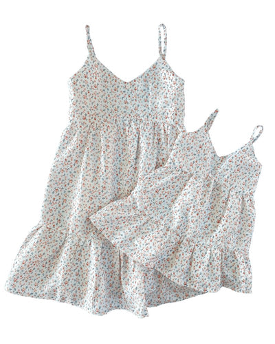 Brooklyn Sun Dress - Tangerine Floral #product_type - Bailey's Blossoms