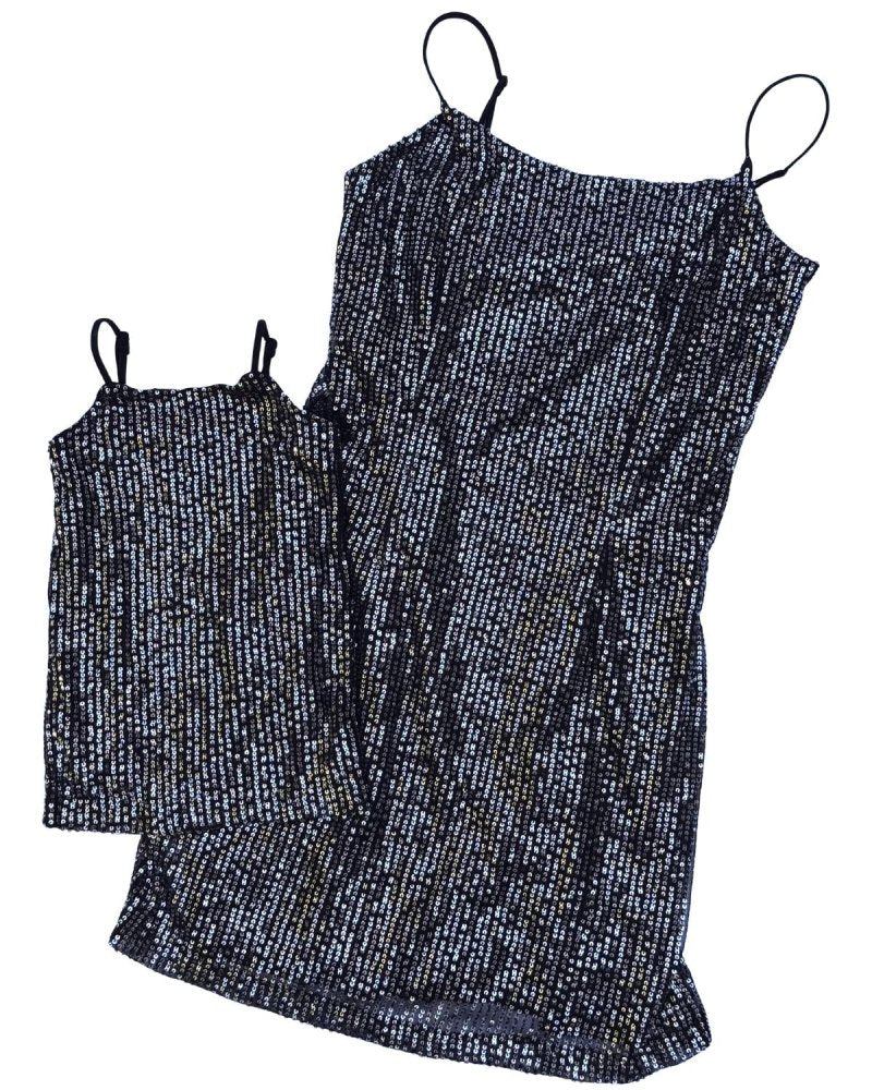 Cordelia Sequin Party Dress - Black product_type - Bailey's Blossoms