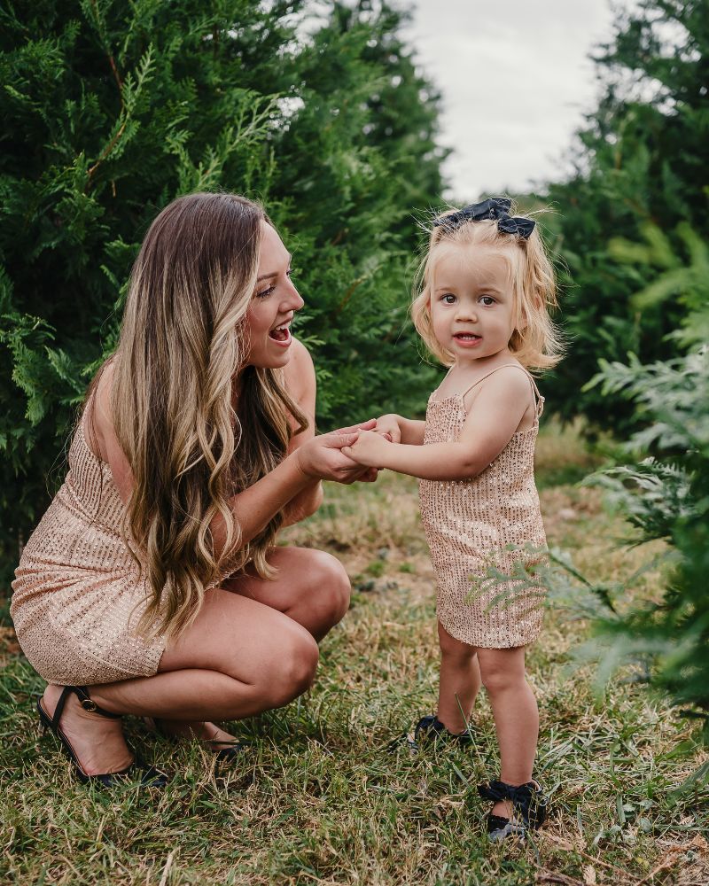 Cordelia Sequin Party Dress - Rose Gold product_type - Bailey's Blossoms