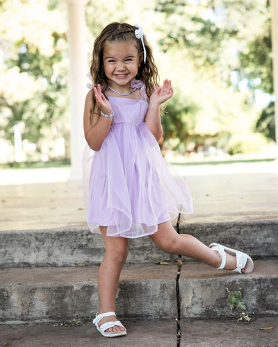 Corrin Tulle Dress - Lavender #product_type - Bailey's Blossoms