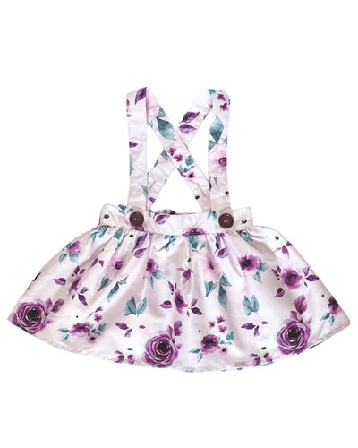 Daphne Suspender Skirt - Sugar Plum Floral #product_type - Bailey's Blossoms