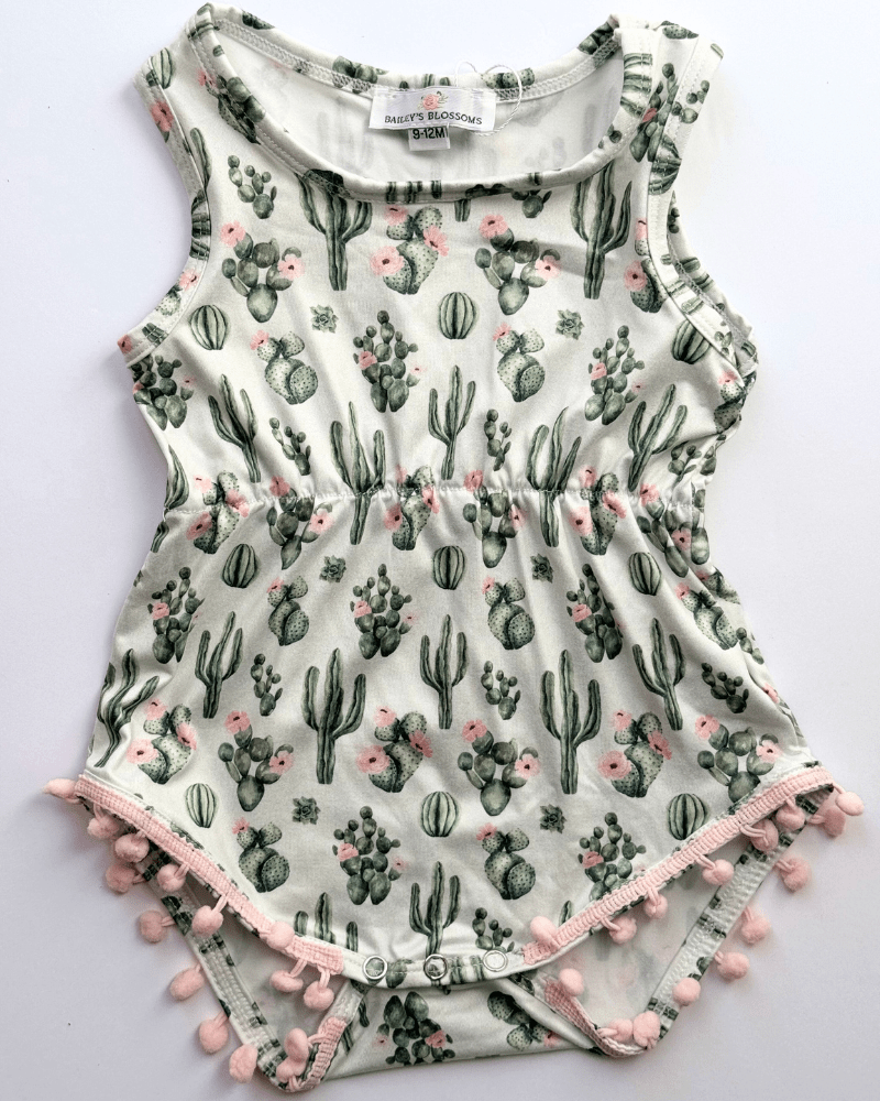 Dillon Pom Pom Romper - Desert Floral #product_type - Bailey's Blossoms