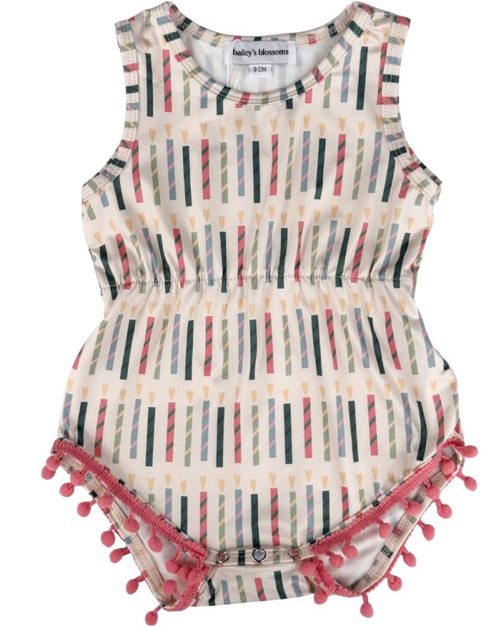 Dillon Pom Pom Romper - Make a Wish product_type - Bailey&