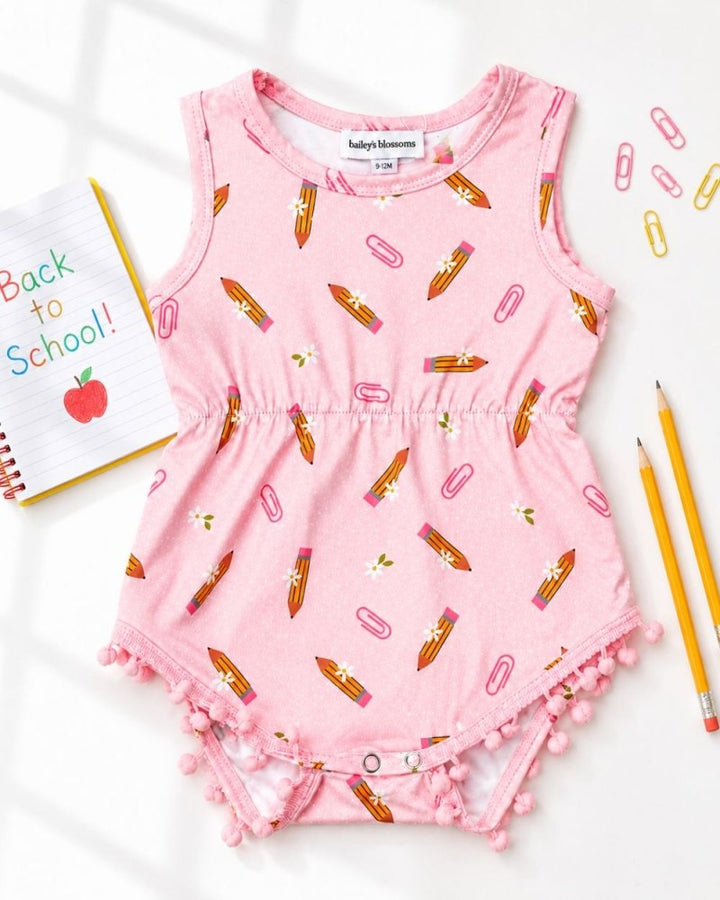 Dillon Pom Pom Romper - Petals &amp; Pencils product_type - Bailey&