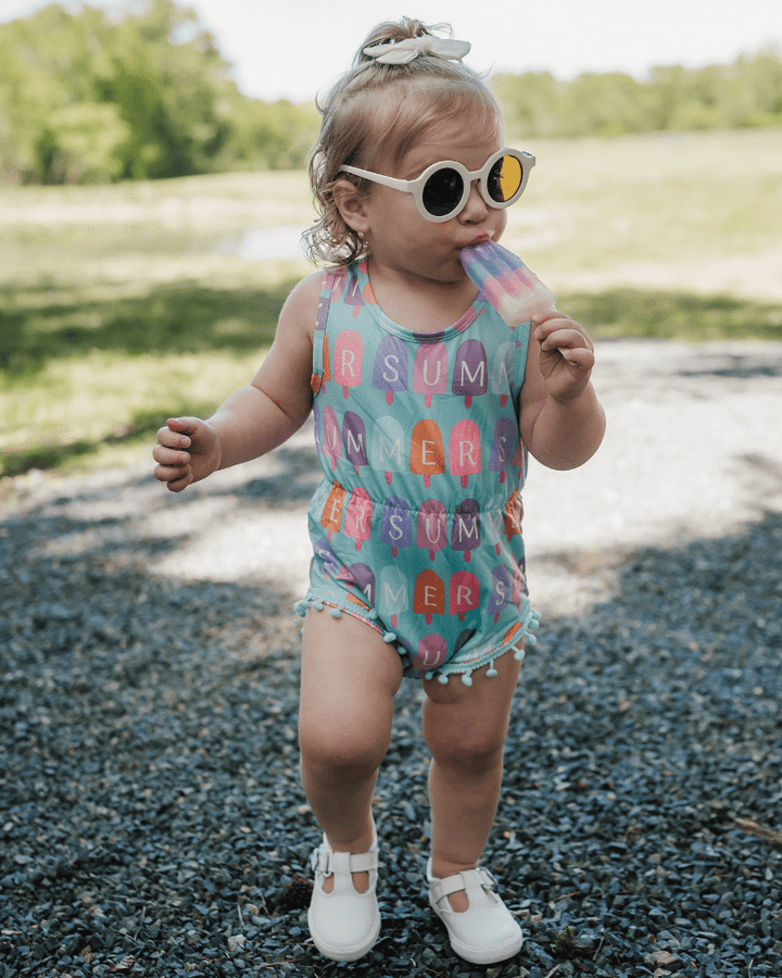Dillon Pom Pom Romper - Pop of Summer product_type - Bailey&