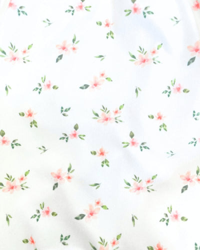 Dottie Bow Front Bubble Romper - Petite White Floral #product_type - Bailey's Blossoms
