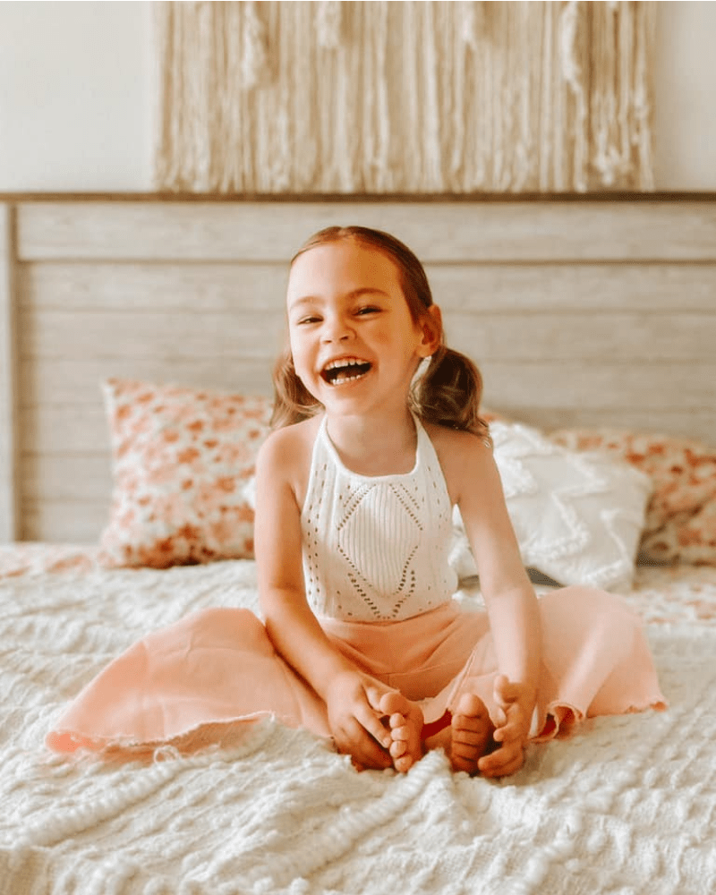 Drake Crochet Halter Romper - Gardenia - Bailey's Blossoms