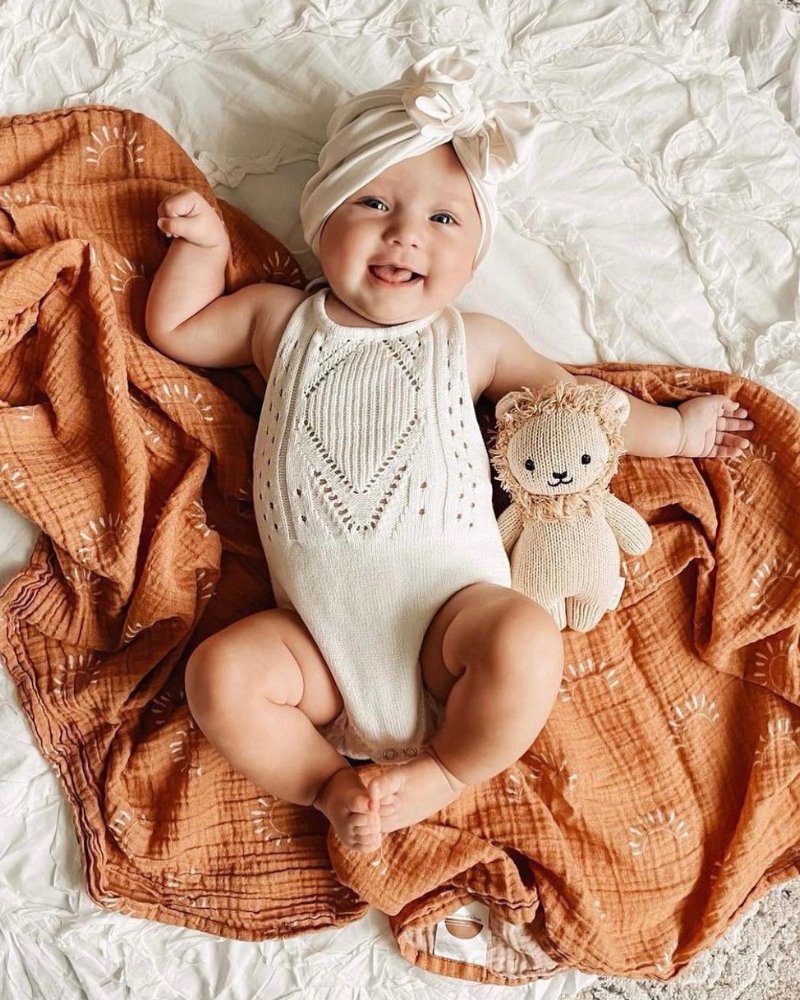 Drake Crochet Halter Romper - Gardenia 