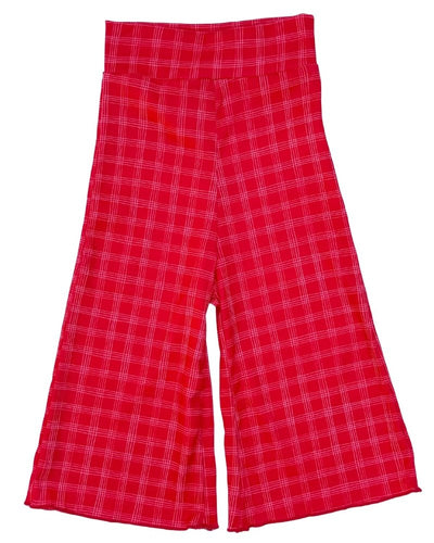 Elodie Wide - Leg High Waist Pants – Christmas Red product_type - Bailey's Blossoms