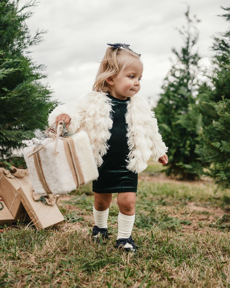 Fatima Faux Shag Layered Jacket - Ivory product_type - Bailey's Blossoms