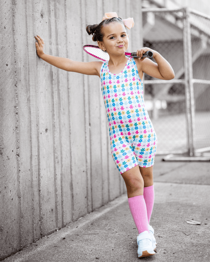 Gigi Bikeshort Romper - Petal Parade product_type - Bailey&