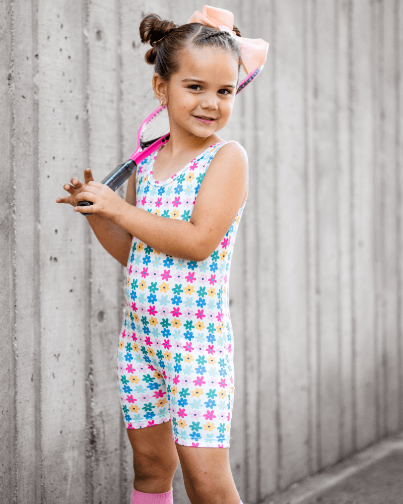 Gigi Bikeshort Romper - Petal Parade product_type - Bailey&