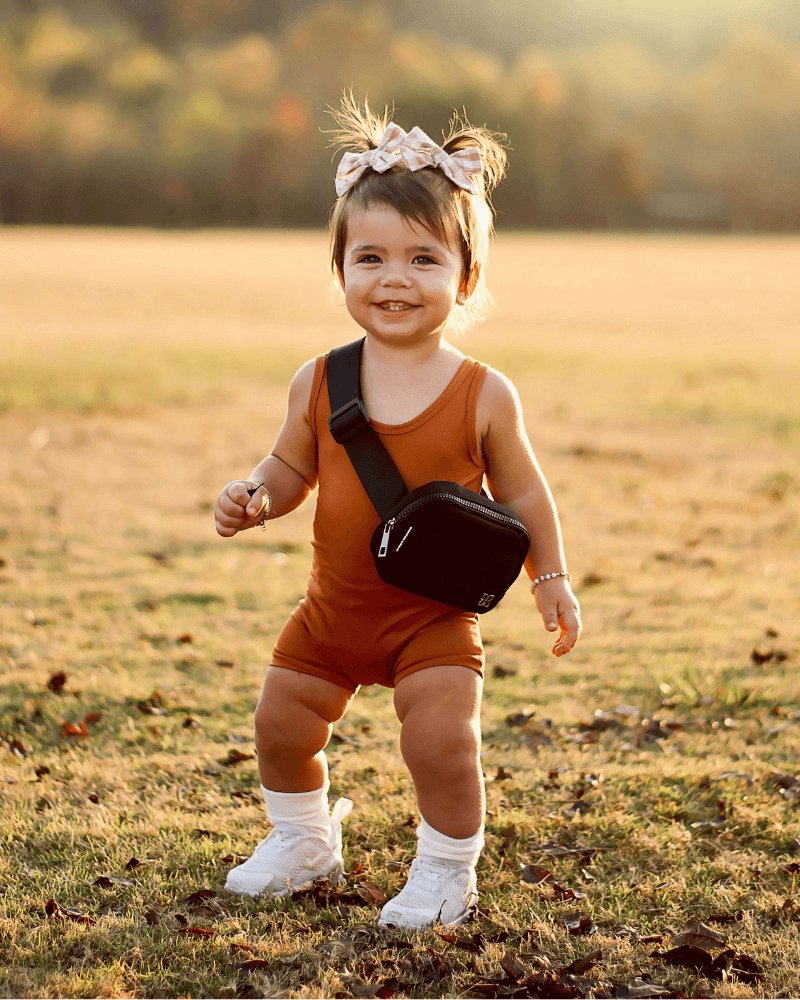 Gigi Bikeshort Romper - Rust #product_type - Bailey's Blossoms