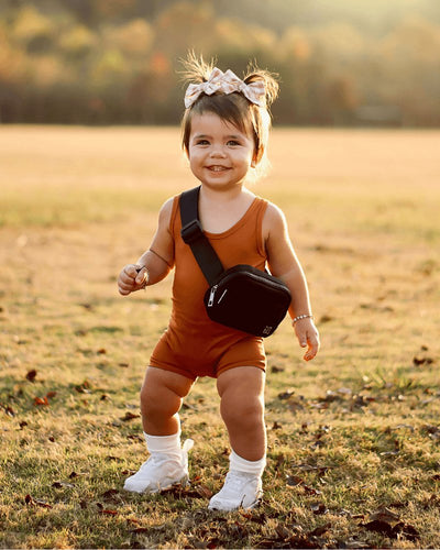 Gigi Bikeshort Romper - Rust #product_type - Bailey's Blossoms